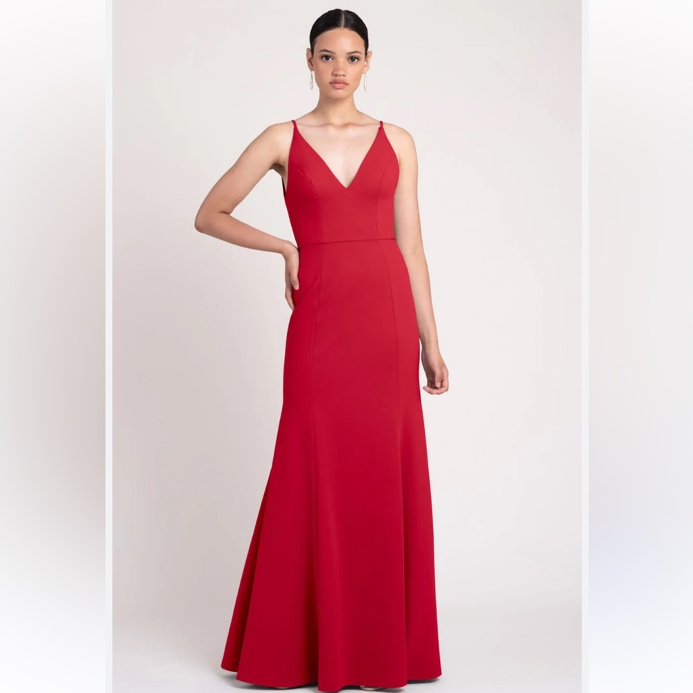 Anthropologie x BHLDN Red Wedding Bridesmaid Formal Gown Maxi Dress women Sz. 10